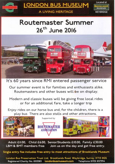Routemaster Summer at London Bus Museum Routemaster Summer at London Bus Museum